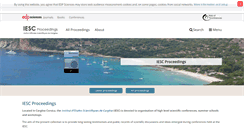 Desktop Screenshot of iesc-proceedings.org