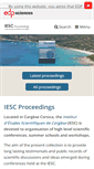 Mobile Screenshot of iesc-proceedings.org